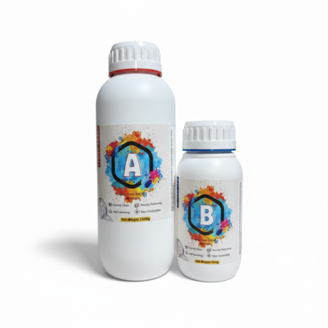 Keo Epoxy Resin 3A:1B Loại Cứng Trong Suốt Không Ngả Vàng