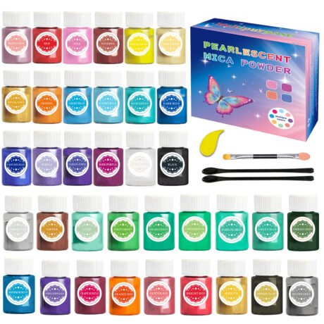 Bột Màu Nhũ Ánh Kim Lấp Lánh Pha Resin AB Resin UV