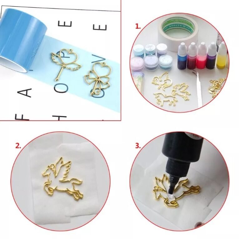 Băng Dính Không Để Lại Dấu Vết Làm Trang Sức Resin UV 1