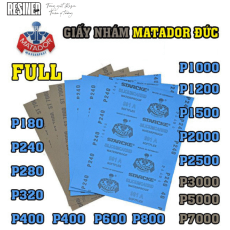 Giấy Nhám Siêu Mịn MATADOR Nhập Khẩu Đức
