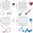 Khuôn Silicon Hạt Charm Vuông Tròn Có Lỗ