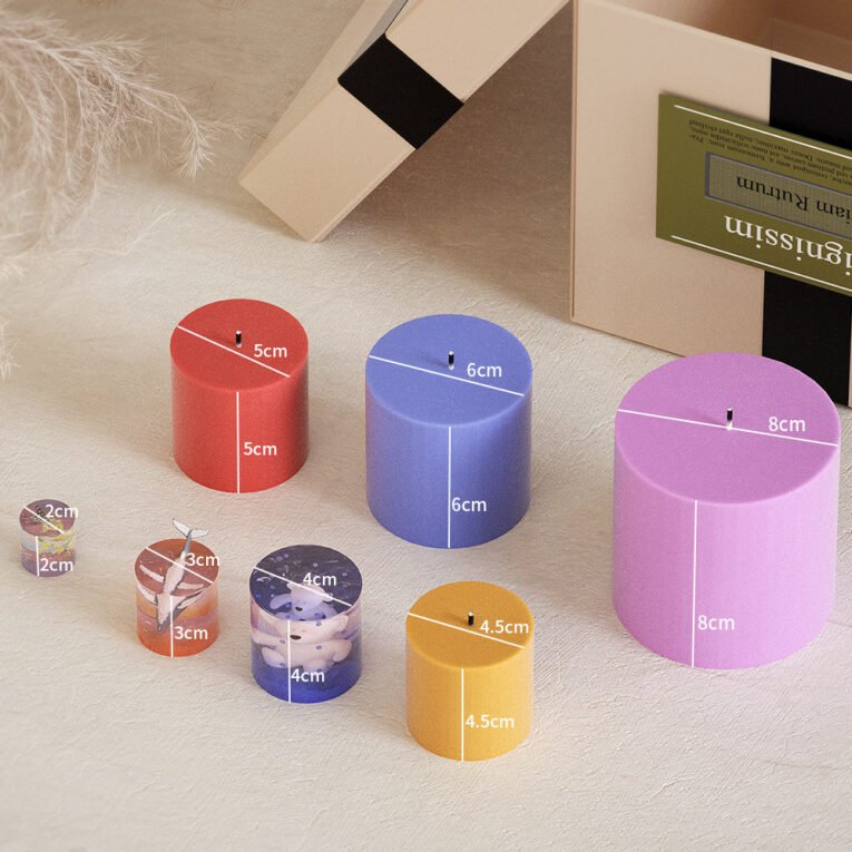 Khuôn Silicon Hình Trụ Đổ Keo Epoxy Nến Thạch Cao 3