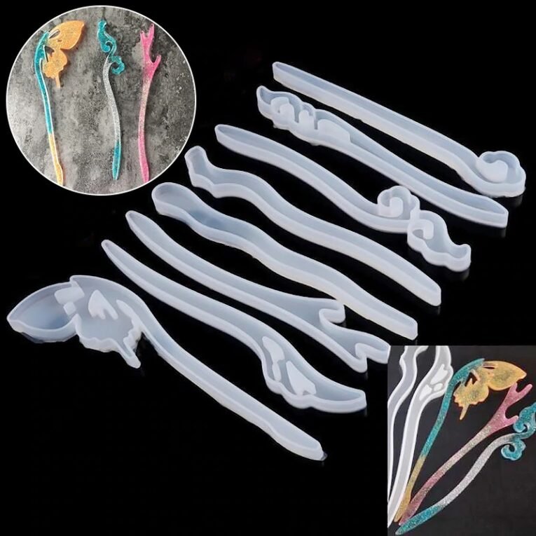 Khuôn Silicon Tự Làm Trâm Cài Tóc Trang Sức Resin 2