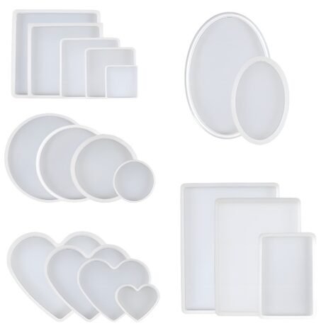 Nhiều Mẫu Khuôn Silicon Khay Cỡ Lớn Tự Làm Coaster