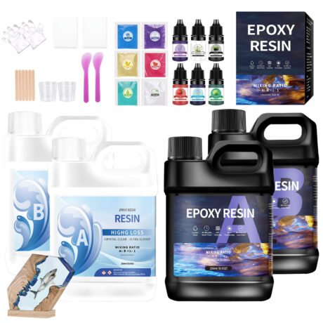 Đặc Biệt 1Kg Epoxy Resin 1-1 Combo Đầy Đủ Phụ Kiện Cho Người Mới