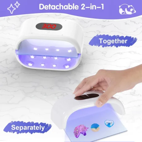 Đèn UV 36W [2 Trong 1] Sấy Khô Resin Dán Kính Điện Thoại Làm Móng