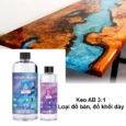 Keo Cứng Epoxy Resin AB 2:1 Trong Suốt Đổ Khối 10cm