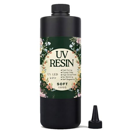1KG Keo UV Mềm Trong Suốt Làm Trang Sức, Móc Khóa, Ốp Điện Thoại