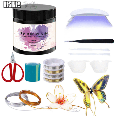 Keo UV DIP RESIN Chuyên Sản Xuất Cánh Hoa Pha Lê Thủ Công