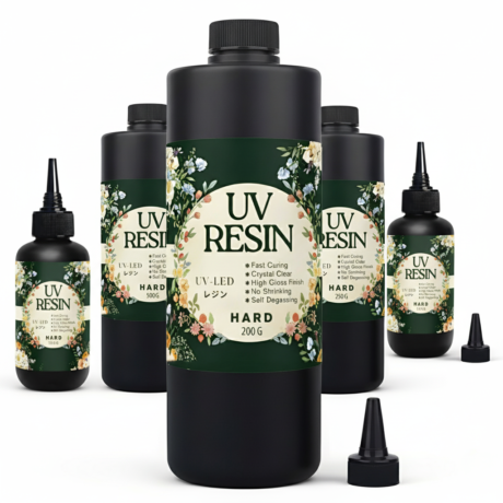 Keo UV Cao Cấp Resiner Loại Cứng Trong Suốt Khô Nhanh Không Ngả Vàng